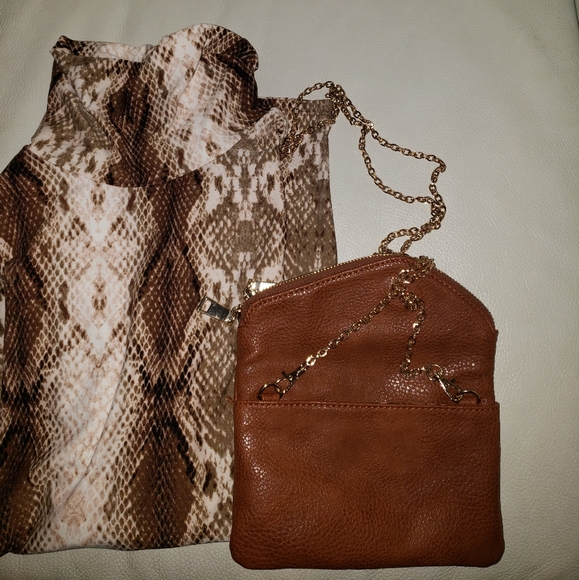 Camel color crossbody bag - Picture 1 of 4